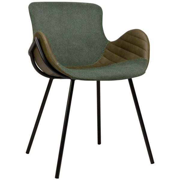 Chaise restaurant verte Avelia – élégance naturelle et confort pour les professionnels.
