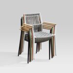 Chaise Bali - en aluminium et corde tressée – Image 9