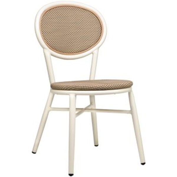 Chaise bistrot Jane sable. Idéale pour terrasse CHR