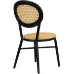 Chaise Bistrot Jane Noire & Beige – Image 4