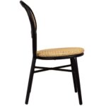 Chaise Bistrot Jane Noire & Beige – Image 3