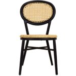 Chaise Bistrot Jane Noire & Beige – Image 2