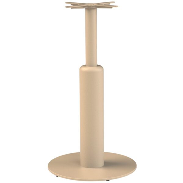 Piètement Schitu crème en acier finition claire Ø60 cm – hauteur 110 cm