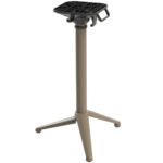 Piètement Lyra kaki – pied de table rabattable en aluminium, stable et pratique pour usage pro.