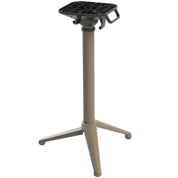 Piètement Lyra kaki – pied de table rabattable en aluminium, stable et pratique pour usage pro.