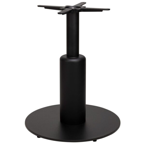 Piètement Schitu noir en acier avec base ronde Ø60 cm pour table de restaurant professionnel