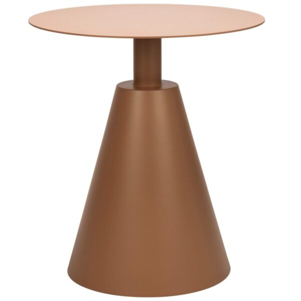 Table d’appoint Lina orange – Aluminium thermolaqué, design moderne, plateau facile d’entretien.