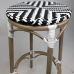 Tabouret de Bar Tedd Noir & Blanc – Image 4