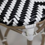 Tabouret de Bar Tedd Noir & Blanc – Image 5
