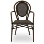 Fauteuil Bistrot Davi Marron – Image 2