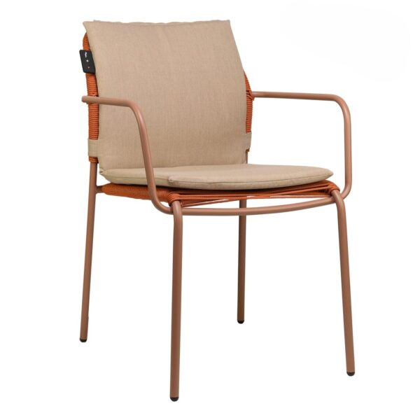 Coussin chauffant Bergen beige – confort thermique intelligent pour terrasses CHR