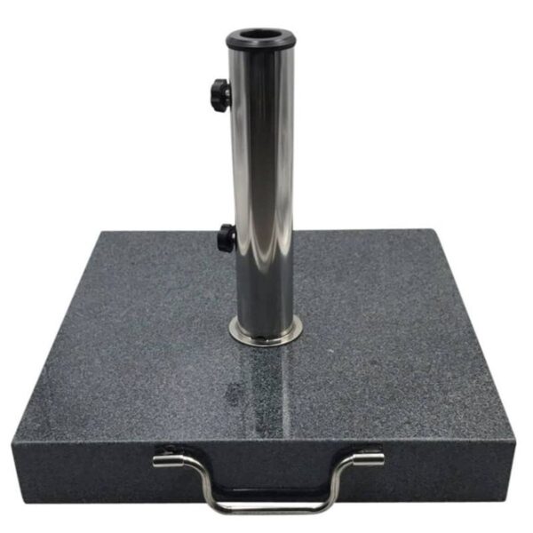 Pied de parasol granit 45x45 cm – Idéal pour terrasses professionnelles en extérieur.