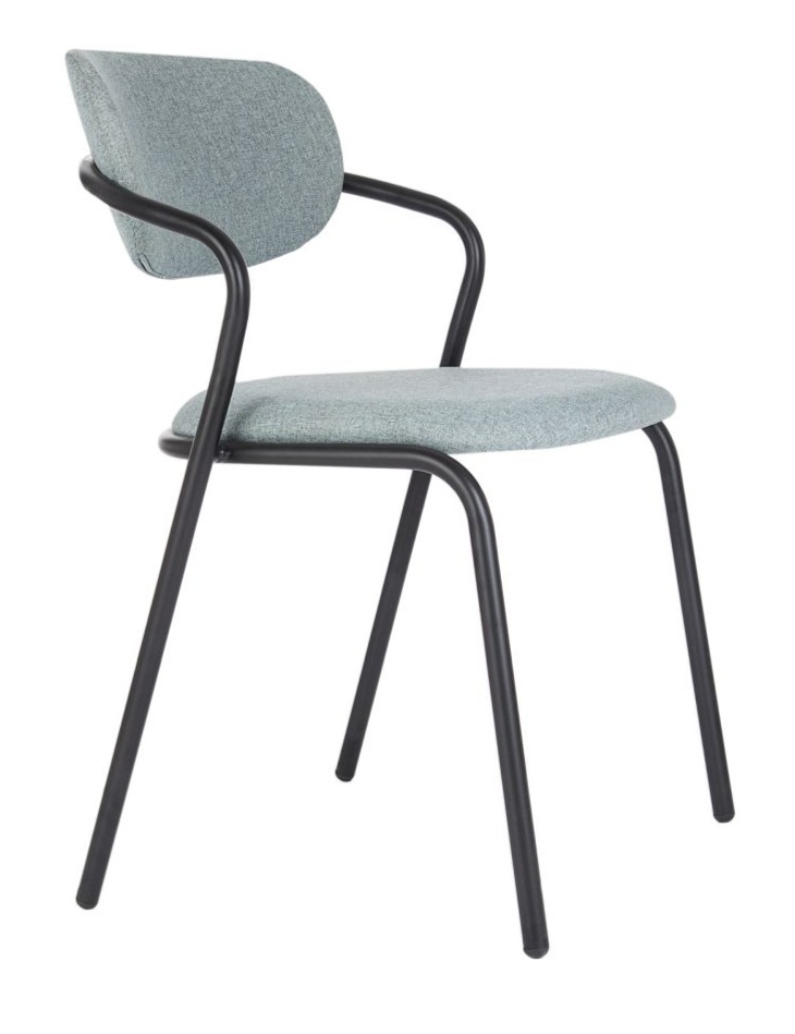 Chaise bistrot giotto green moderne en tissu personnalisable