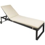 Chaise longue Lerici Crème – bain de soleil élégant et durable pour hôtel & piscine