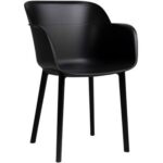chaise bistrot Scala noire en polypropylène fibre de verre, mobilier bistrot