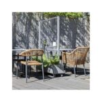 Séparateur de terrasse mobile Noir – 1,5 m – Avec verre – Image 3