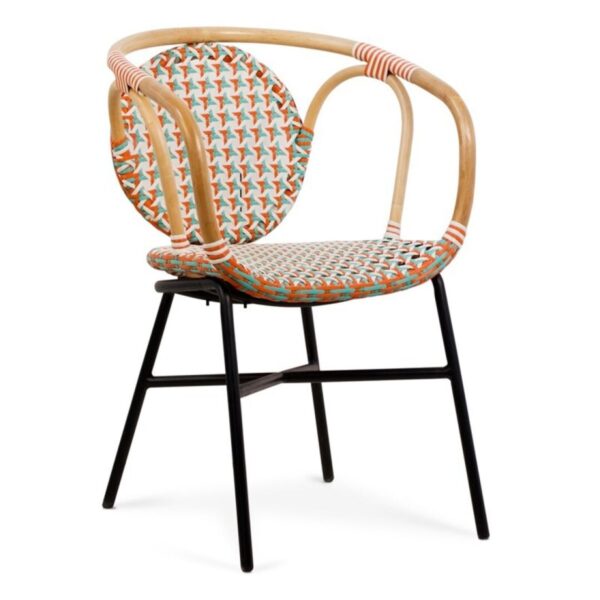 Chaise bistrot palma rotin naturel