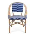 Fauteuil Bistrot Bleu et Blanc Dante – Image 2