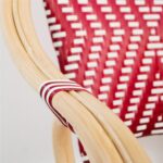 Fauteuil Bistrot Rouge et Blanc Dante – Image 6