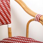 Fauteuil Bistrot Rouge et Blanc Dante – Image 5