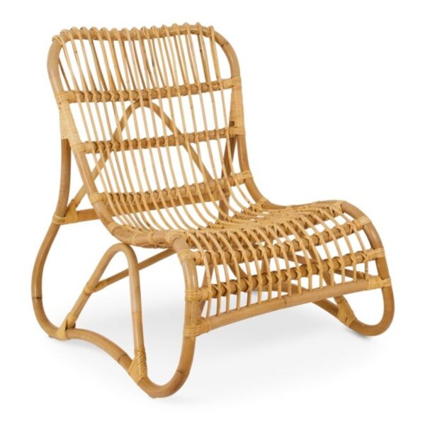 fauteuil lounge tao en rotin naturel