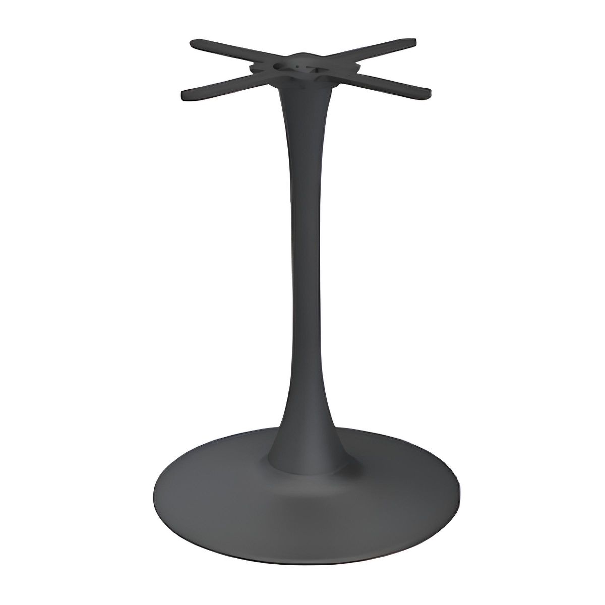 Pied de table Ashton Pied de table Ashton rond en fonte Noir