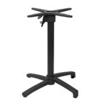 LAVIS - Pied de table rabattable en aluminium Noir