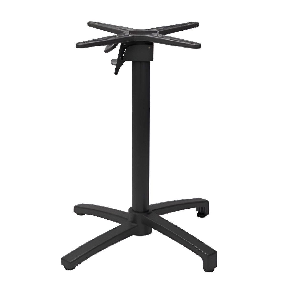 Pied de table LAVIS (1) LAVIS - Pied de table rabattable en aluminium Noir