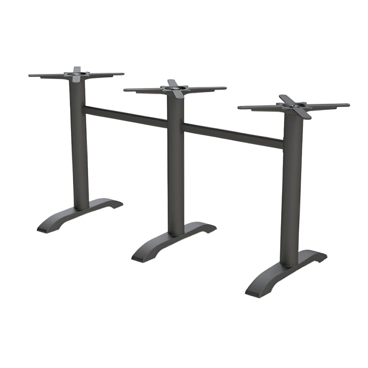 Pied de table MILAN triple (1) MILAN 3 pieds - Piètement triple en fonte Noir
