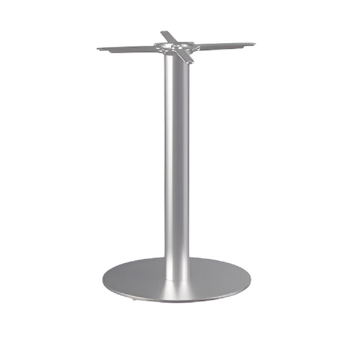 Pied de table ORION Pied de table Orion rond en acier inoxydable