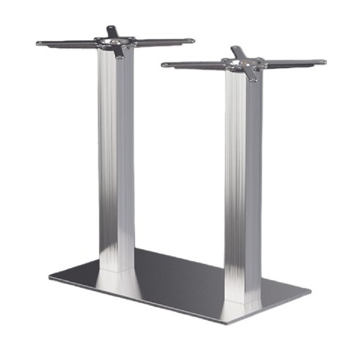 Pied de table double Orion Pied de table Orion double en acier inoxydable