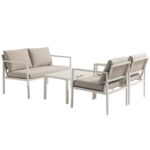 Salon de jardin 4 places Elio - Beige – Image 2