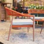 Salon de jardin 4 places Jonas - Orange – Image 8