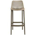 Tabouret de terrasse beige - Claire – Image 2