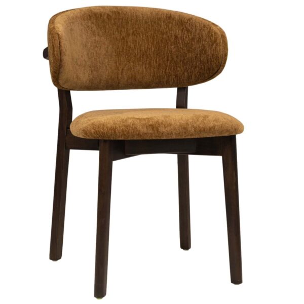 Chaise de restaurant Adèle cognac bois de hêtre mobilier restaurant