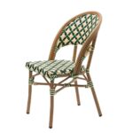 Chaise bistrot verte crème et noire – Lorca – Image 2