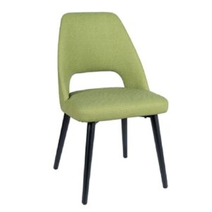 Chaise de restaurant Argane PU avec structure acier noir disponible en plusieurs coloris