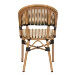 Chaise bistrot noire crème et grise – Lorca – Image 2