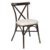 Noir avec assise PU indiana
