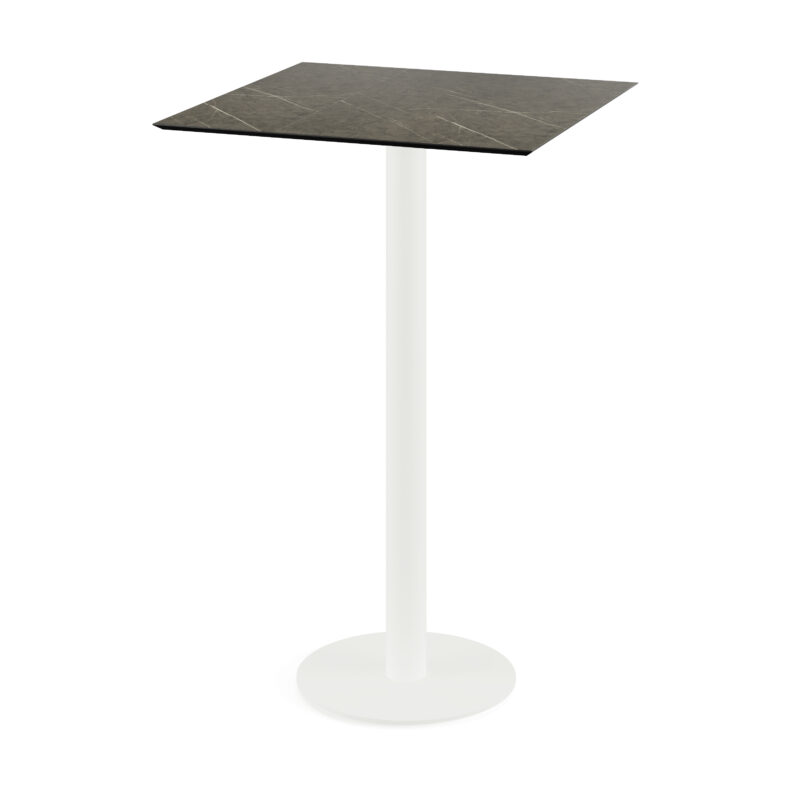 Urban - Mange-debout 70 × 70 cm Midnight Marble - Piètement blanc
