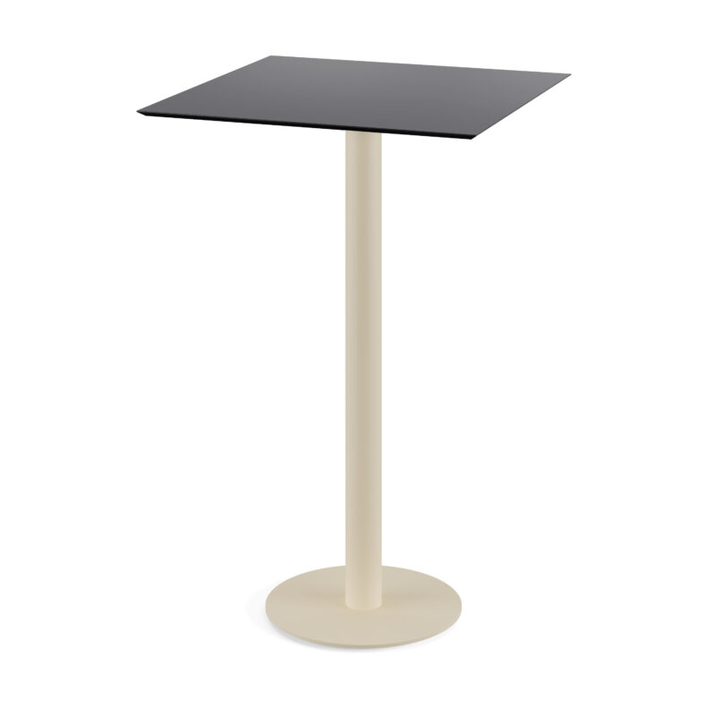 Urban - Mange-debout 70 × 70 cm Noir - Piètement sable