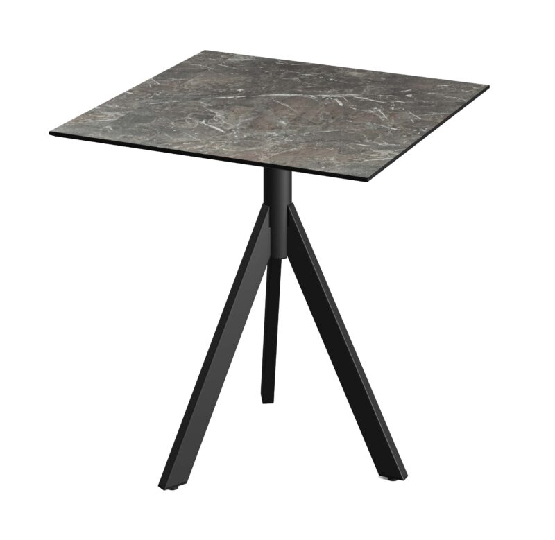 Infinity Tripod - Table de bistrot 70 × 70 cm Galaxy Marble