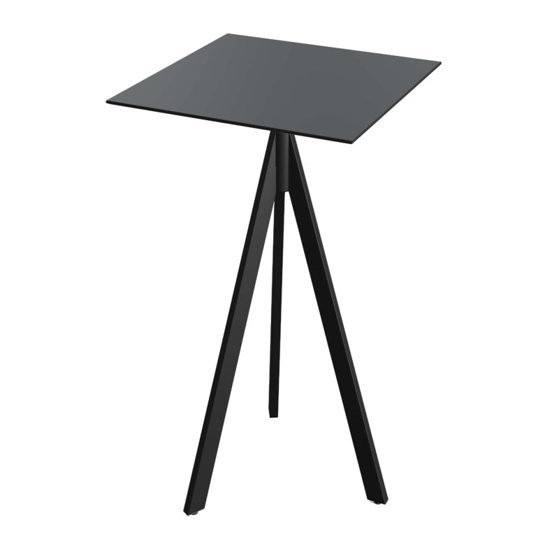 Infinity Tripod - Mange-debout 70 × 70 cm Noir