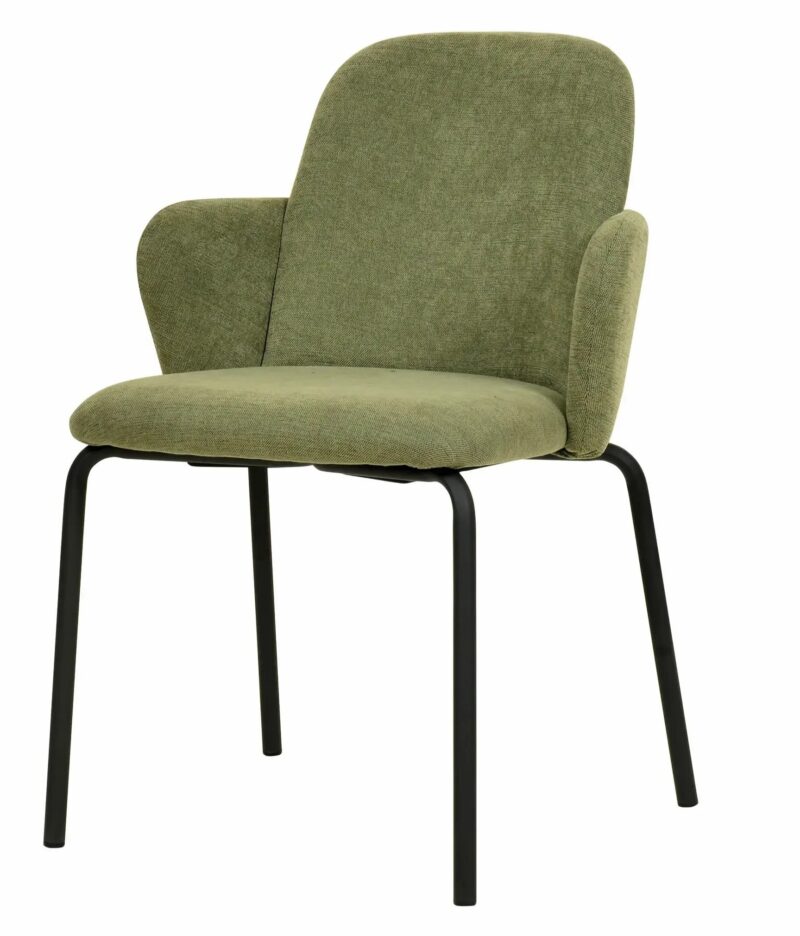 Chaise Paddy de Veba en tissu vert pour restaurants et hôtels
